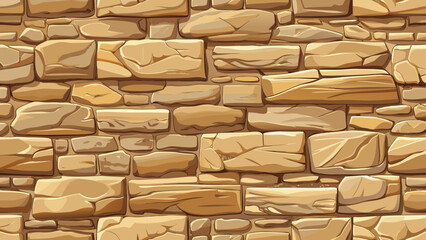 Fine-grained beige stone wall texture with warm tones, clean seamless pattern for modern design and architectural visualization