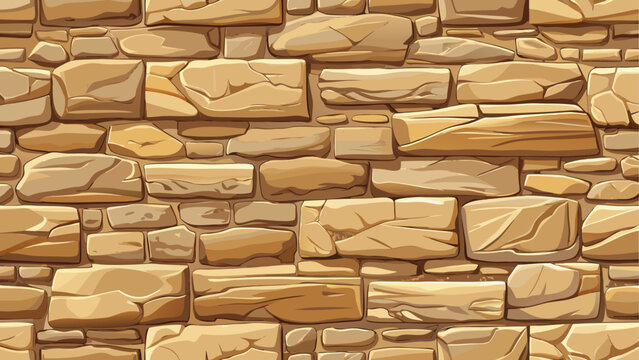 Fine-grained beige stone wall texture with warm tones, clean seamless pattern for modern design and architectural visualization