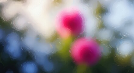 Vibrant pink peonies bloom radiantly in soft light, evoking a sense of delicate beauty and springtime renewal, perfect for elegant designs.