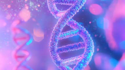 Dna double helix structure representing science and research