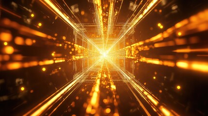 Digital tunnel connecting data stream with speed and light