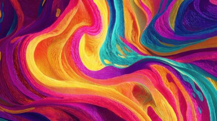 Colorful abstract swirling patterns create a vivid visual experience with vibrant hues and flowing shapes