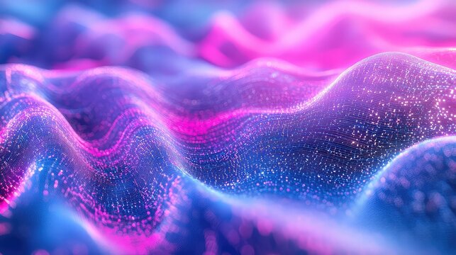 Digital data wave forming abstract technology background