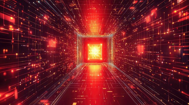 Digital tunnel transmitting data and processing information
