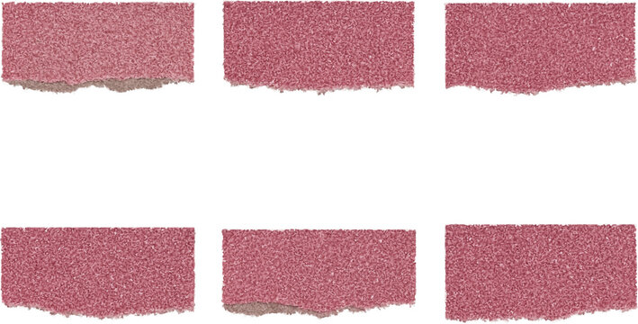 Torn Textured Paper Pieces Collage Set in Various Shades of Red
