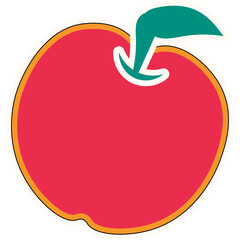 Retro Cute Sticker Element