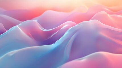 Abstract wavy forms creating colorful gradient background