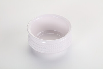 Indian metallic empty clean bowl isolated