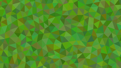 A vibrant mosaic of green hues, showcasing a captivating polygonal design with a harmonious blend of light and dark shades of green color
