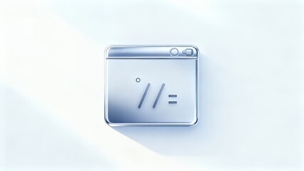 LuminaSquare: Chrome-Finish Digital Device Interface Design
