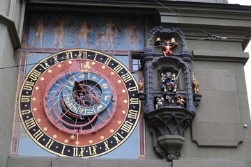 Tower clock-Zytglogge - of the city of Bern, Switzerland