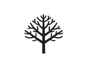 Obraz premium Tree stem icon vector illustration solid black on a white background