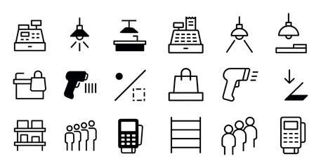 Supermarket Icon Grid