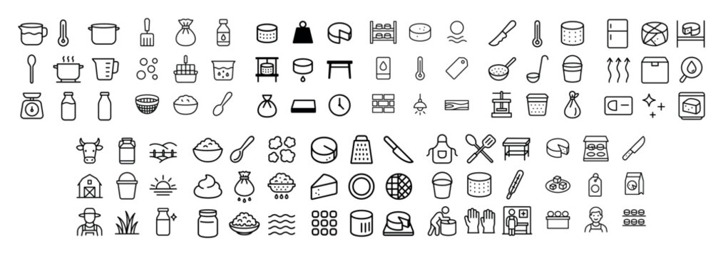 Kitchen and cooking icon collection