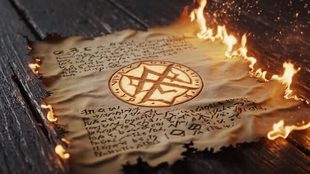 emancipation proclamation anniversary burning ancient parchment mystic symbol