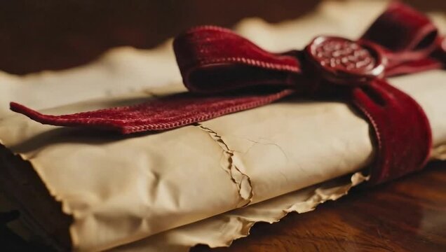 emancipation proclamation anniversary historic parchment document with red wax seal