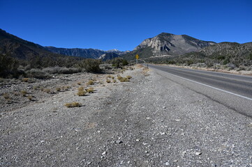 Highway 157/Kyle Canyon Road  on a journey to Mount Charleston.