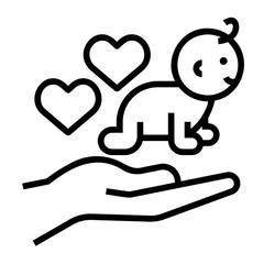 parenting Line Icon
