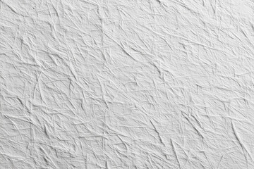 Crumpled white paper background, textured surface for design