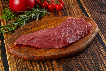 Raw classic beef steak for grill