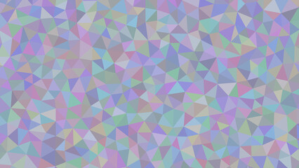 A pastel geometric mosaic of triangles creates a soft and dreamy pattern, evoking a sense of tranquility and ethereal beauty