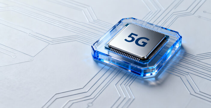 5G chip on circuit board