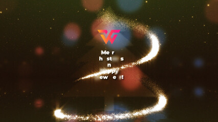 Christmas Greeting Bokeh Logo Reveal &ndash; Festive Wide Animation