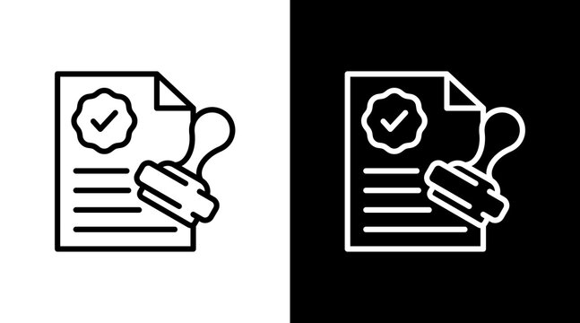 Approved With Icon Set Design