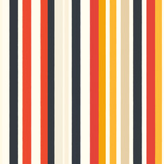 Abstract Geometric Background with Vertical Stripes in Warm Tones Seamless Vector Pattern Graphic Design Element for Wallpaper Fabric and Textile Printing