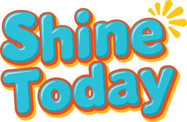 shine today playful solid color bright teamwork vector art