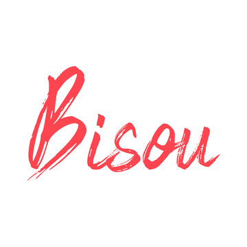 Bisou, (French for &ldquo;Kiss&rdquo;) Brush Script Typography Design