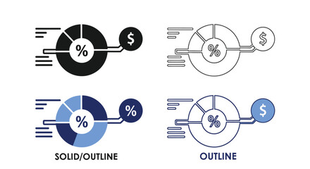 Analyze financial data with clear charts and dollar signs for business growth