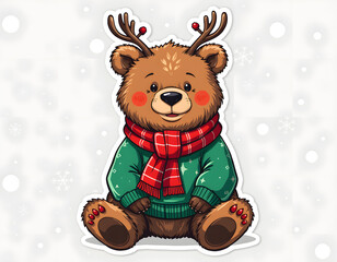 Festive Bear with Holiday Accessories