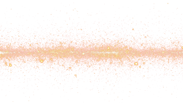Festive red-orange light sparkles glitter transparent background