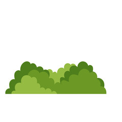 Obraz premium Green Bush Illustration