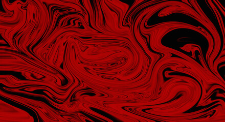 Abstract swirling pattern of deep red and black colors creating a mesmerizing marbled effect