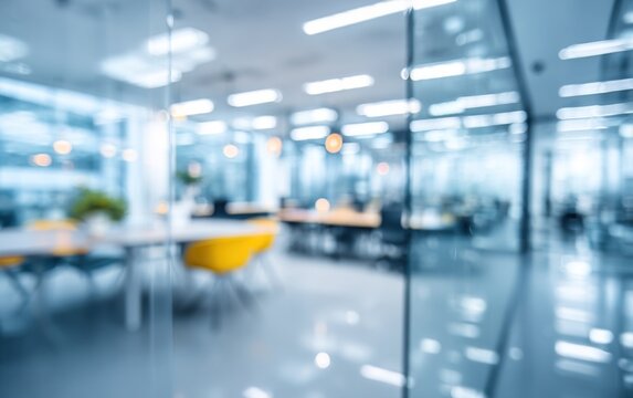 Blurred background of office visible brand colors business identity concept corporate visual space. High quality. High quality