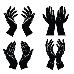 free hands holding vector.eps