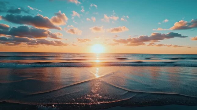 sunset lighting up a field of wild grass, warm wind-swept motion, cinematic clarity