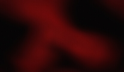 black abstract background with red smooth gradations and blurred or bokeh and textures grain noise. Perfect design for Christmas, Valentine's Day, banners, posters, and premium and expensive product 