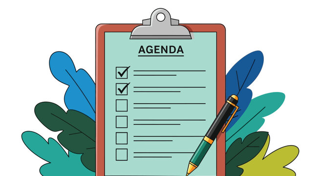 Stay organized with a modern agenda checklist for business success