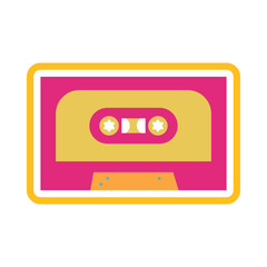 Obraz premium Retro Cute Sticker Element 