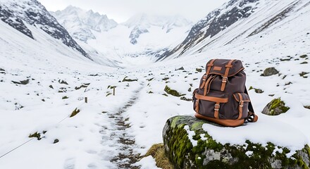 Adventure Awaits: Pack Your Bags and Explore the Snowy Mountains for a Thrilling Outdoor Lifestyle, Perfect for Travel Blogs and E-commerce Stores