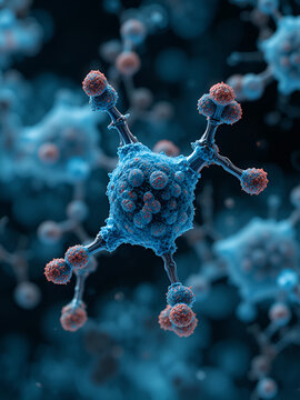 reserpine molecular structure 3d, antihypertensive agent, structural chemical formula view from a microscope