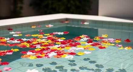 Serene Floral Escape: Luxury Spa Experience for Wellness and Relaxation, Ideal for Beauty and Lifestyle Brands Promotion