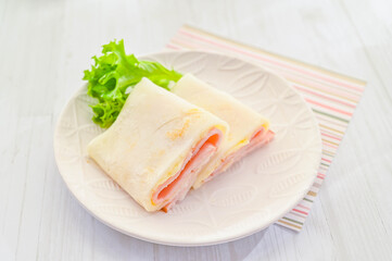 もちもち手作りラップサンド