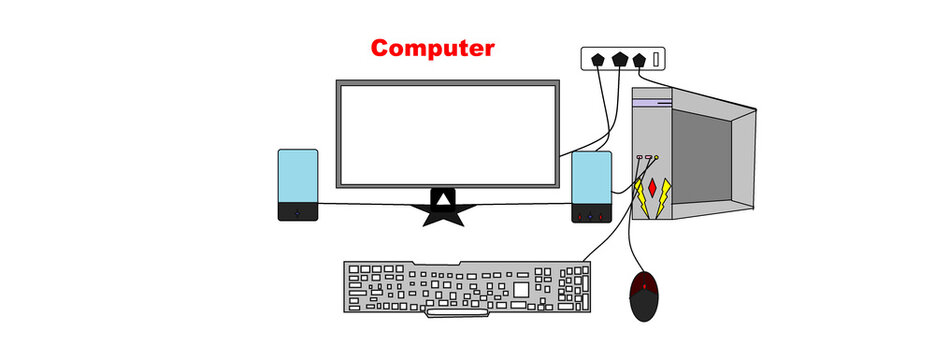 Computer in ms paint 