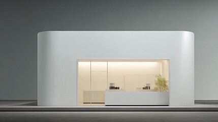 modern electronics store featuring innovative smart home devices highlighting main gadget