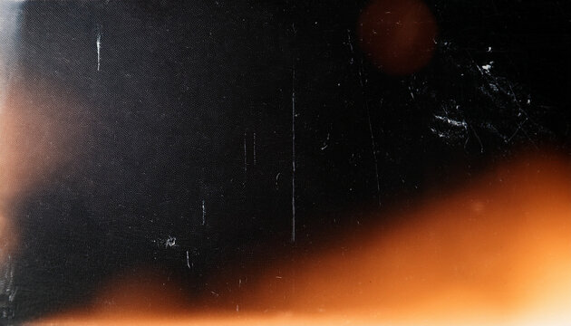 Distressed Blank Film Strip Frame Background with Grunge Texture and Light Leak. Generated Image - Powered by Adobe