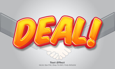 Deal editable text effect comic cartoon style